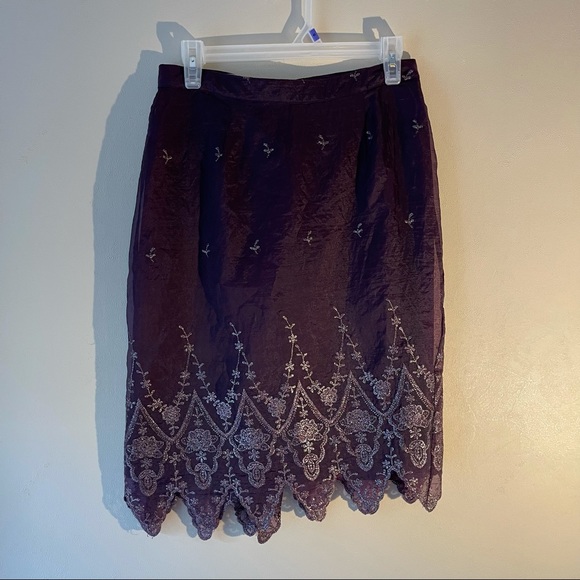 Vintage Syrup Clothing Co Purple Glitter Skirt - Picture 8 of 8